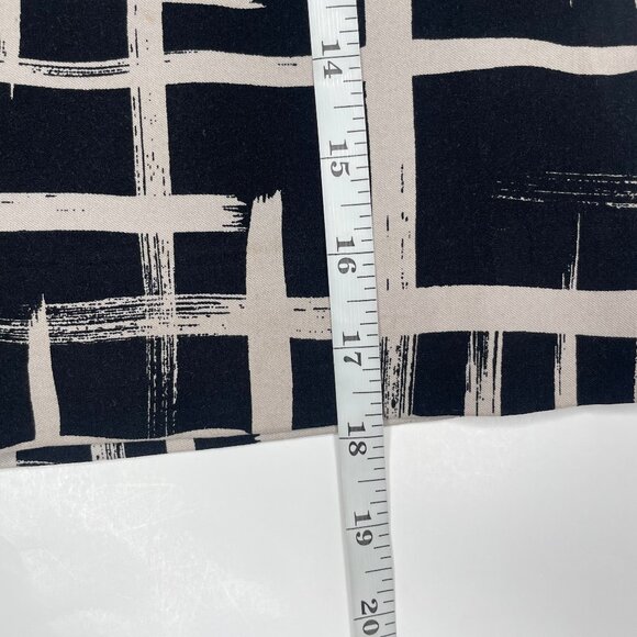 S.C. & Co. Women's Black Ivory Abstract Tummy Control Pocket Skort Skirt Sz XL - Picture 7 of 11